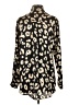 Zara Animal Print Black Long Sleeve Blouse Size XS - photo 2