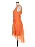 Bebe Solid Orange Casual Dress Size S - photo 5