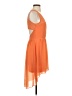 Bebe Solid Orange Casual Dress Size S - photo 4