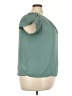 Ubi 100% Polyester Teal Short Sleeve Blouse Size 3X - photo 4