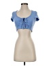 Tiger Mist Blue Short Sleeve Top Size XS - photo 1