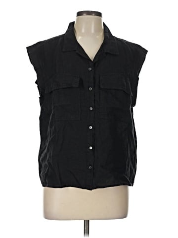 Velvet by Graham & Spencer Sleeveless Button-Down Shirt (view 1)