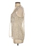Collective Concepts Silver Sleeveless Blouse Size S - photo 5