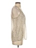 Collective Concepts Silver Sleeveless Blouse Size S - photo 4