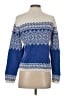 Talbots 100% Cotton Print Blue Pullover Sweater Size S - photo 2