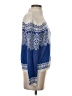 Talbots 100% Cotton Print Blue Pullover Sweater Size S - photo 4