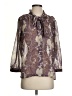 Buru Paisley Purple 3/4 Sleeve Blouse Size S - photo 1