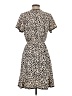 Slate & Willow 100% Polyester Animal Print Tan Casual Dress Size S - photo 2