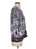 David Cline Gray 3/4 Sleeve Blouse Size S - photo 4