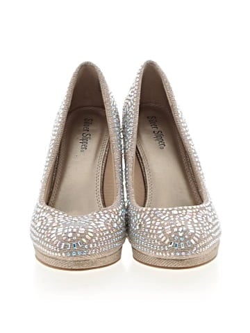 Silver Slipper Heels (view 2)