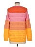 Talbots 100% Cotton Color Block Orange Pullover Sweater Size L - photo 2