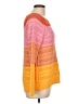 Talbots 100% Cotton Color Block Orange Pullover Sweater Size L - photo 4