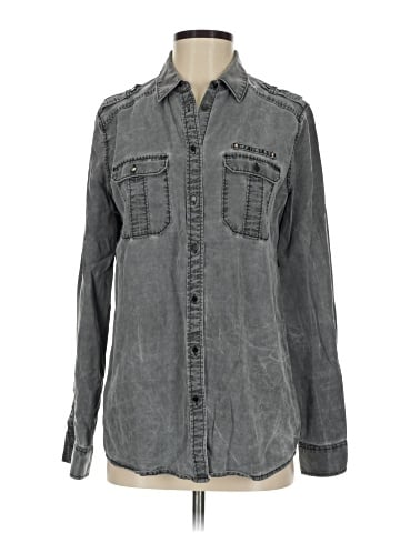 Express Long Sleeve Button-Down Shirt (view 1)