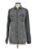 Express 100% Lyocell Gray Long Sleeve Button-Down Shirt Size S - photo 1