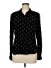 Harper 100% Rayon Polka Dots Black Long Sleeve Blouse Size M - photo 1
