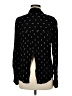 Harper 100% Rayon Polka Dots Black Long Sleeve Blouse Size M - photo 2