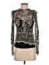 Rain 100% Polyester Black Long Sleeve Blouse Size S - photo 1