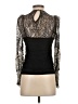 Rain 100% Polyester Black Long Sleeve Blouse Size S - photo 2