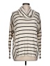 Eri + Ali Stripes Ivory Pullover Sweater Size L - photo 1