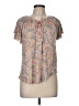 Chaps 100% Viscose Paisley Gray Short Sleeve Blouse Size M - photo 1