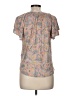 Chaps 100% Viscose Paisley Gray Short Sleeve Blouse Size M - photo 2