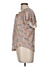 Chaps 100% Viscose Paisley Gray Short Sleeve Blouse Size M - photo 5