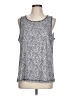 Ideology Silver Sleeveless T-Shirt Size L - photo 1