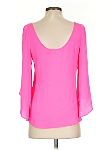 Milly 3/4 Sleeve Silk Top (view 2)
