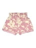 Shein 100% Polyester Floral Pink Shorts Size L - photo 2