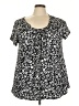 Shein Black Short Sleeve Blouse Size 3X - photo 1