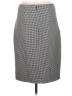 Banana Republic Houndstooth Gray Black Formal Skirt Size 6 - photo 2