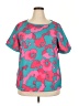 Unbranded 100% Polyester Teal Short Sleeve Blouse Size 2X - photo 1