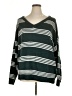 Lularoe 100% Acrylic Stripes Green Pullover Sweater Size XL - photo 1