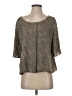 BCBGeneration 100% Rayon Gray 3/4 Sleeve Top Size S - photo 1