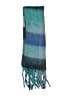 Unbranded 100% Polyester Plaid Teal Blue Scarf One size - photo 2