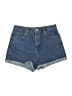 Topshop Blue Denim Shorts Size 8 - photo 1