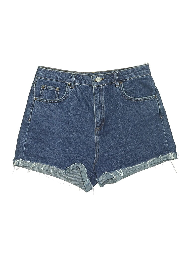 Pre-owned Topshop Denim Shorts In Blue