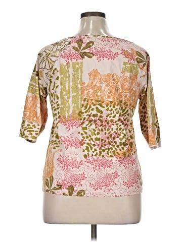 Caribbean Joe 3/4 Sleeve Blouse (view 2)