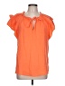 Gap 100% Cotton Orange Short Sleeve Blouse Size L - photo 1