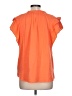 Gap 100% Cotton Orange Short Sleeve Blouse Size L - photo 2