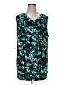 Cj Banks Teal Sleeveless Blouse Size XL (estimated) - photo 1