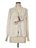 Francesca's 100% Polyester Ivory Long Sleeve Blouse Size M - photo 1