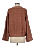 Pink Lily 100% Acrylic Solid Brown Pullover Sweater Size M - photo 2