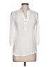 Mine White 3/4 Sleeve Blouse Size L - photo 1