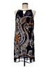 Unbranded 100% Polyester Paisley Blue Casual Dress Size M - photo 1