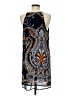Unbranded 100% Polyester Paisley Blue Casual Dress Size M - photo 2