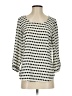 Brixon Ivy Polka Dots Ivory 3/4 Sleeve Blouse Size S - photo 1