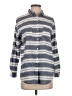 Ellison 100% Cotton Stripes Gray Long Sleeve Button-Down Shirt Size S - photo 1
