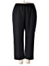 Alfred Dunner 100% Polyester Solid Black Casual Pants Size 20 - photo 1