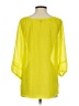 NY Collection Yellow 3/4 Sleeve Blouse Size S - photo 2